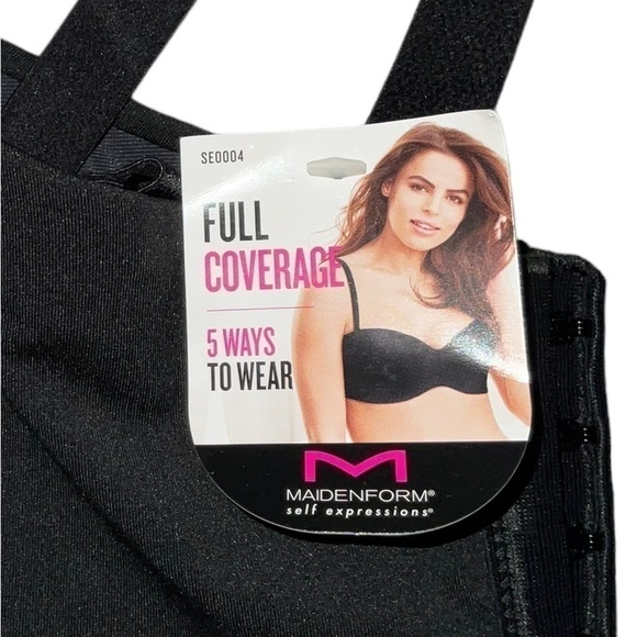 Maidenform Self Expressions Strapless Bra, Black. Sz. 38DDD NWT - Picture 7 of 8